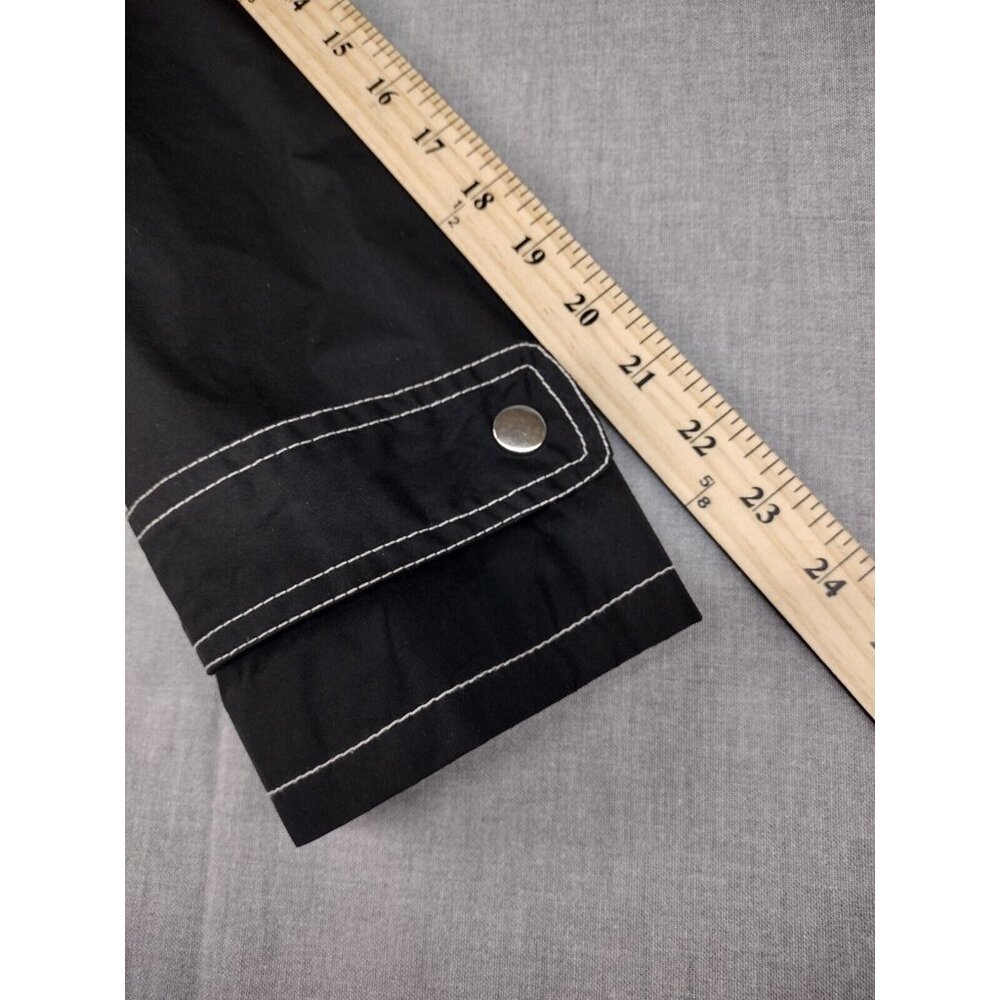 Jaclyn Smith Women's Black Medium Button White Contrast Stitching Jacket M USED - Picture 5 of 7